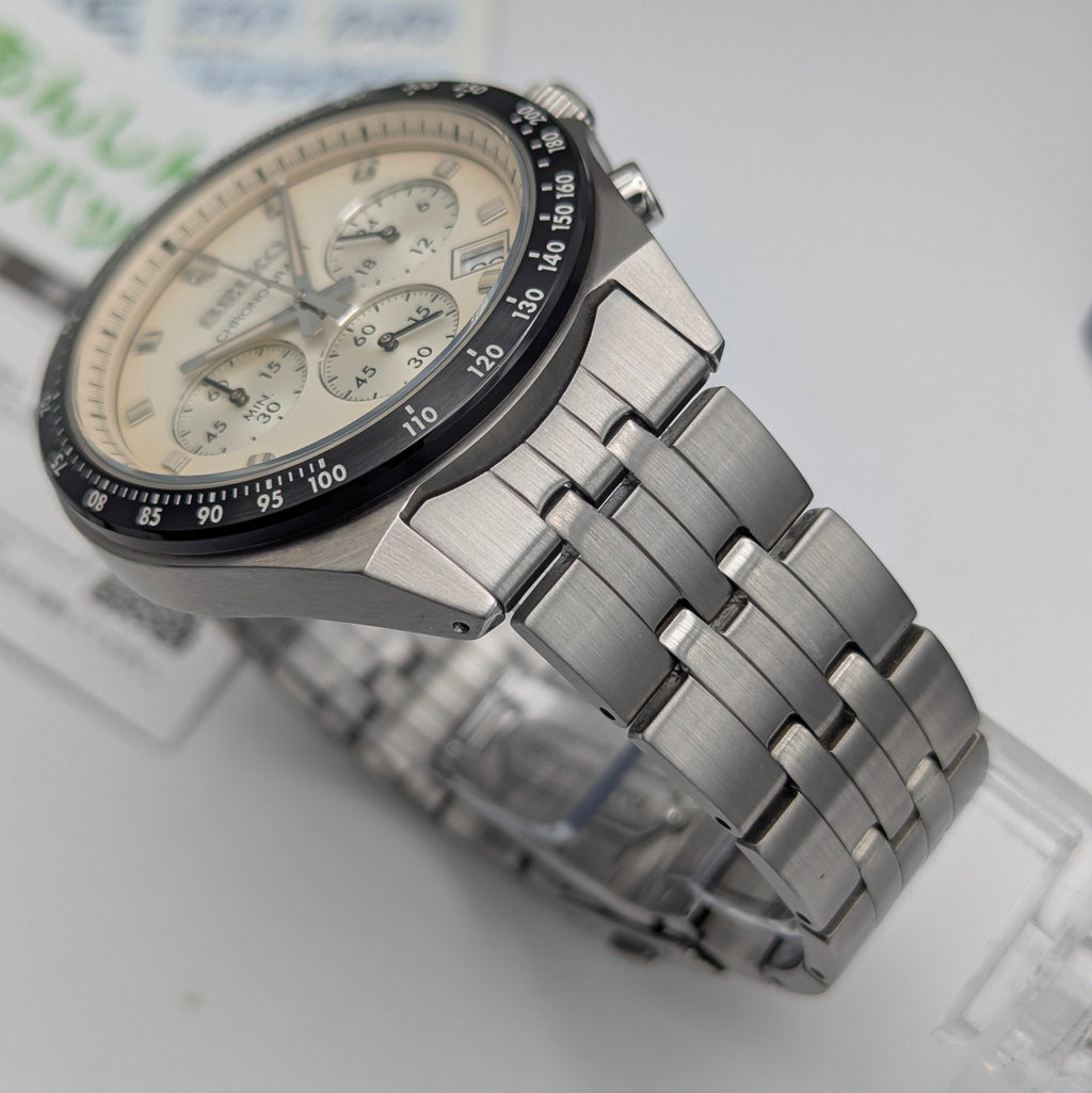 Seiko Selection SBTR045 JDM Chronograph – Cream Dial, Box & Warranty Cards