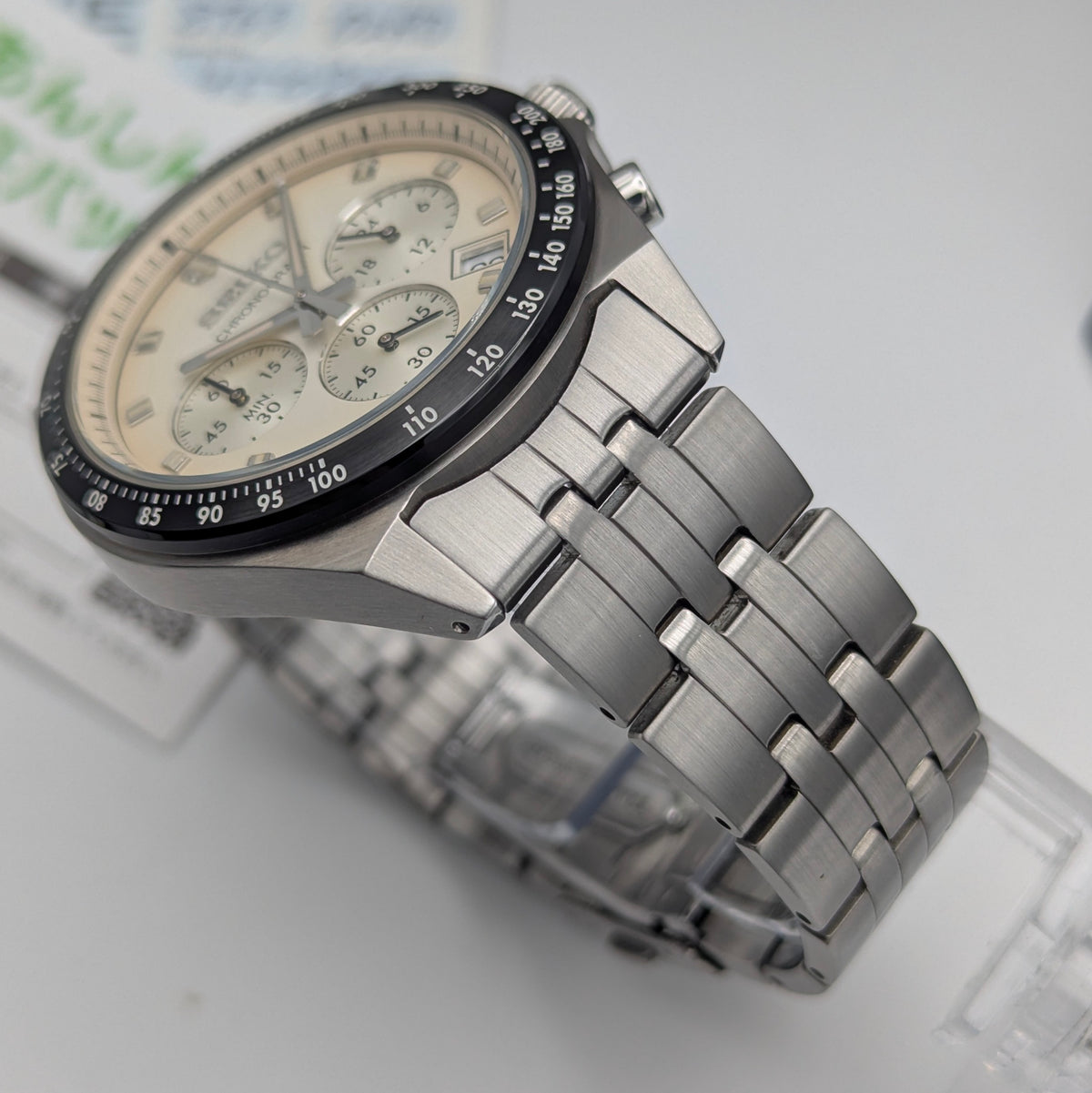Seiko Selection SBTR045 JDM Chronograph – Cream Dial, Box & Warranty Cards