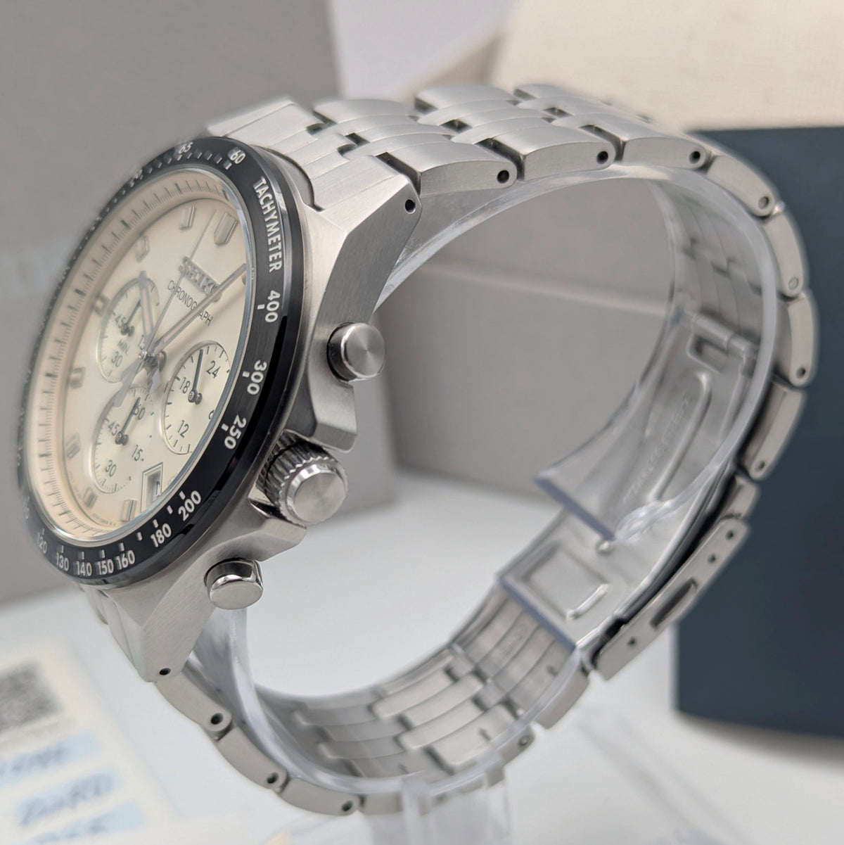 Seiko Selection SBTR045 JDM Chronograph – Cream Dial, Box & Warranty Cards