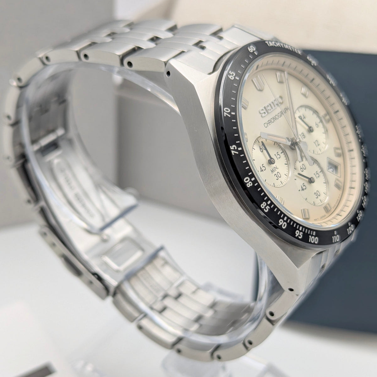 Seiko Selection SBTR045 JDM Chronograph – Cream Dial, Box & Warranty Cards