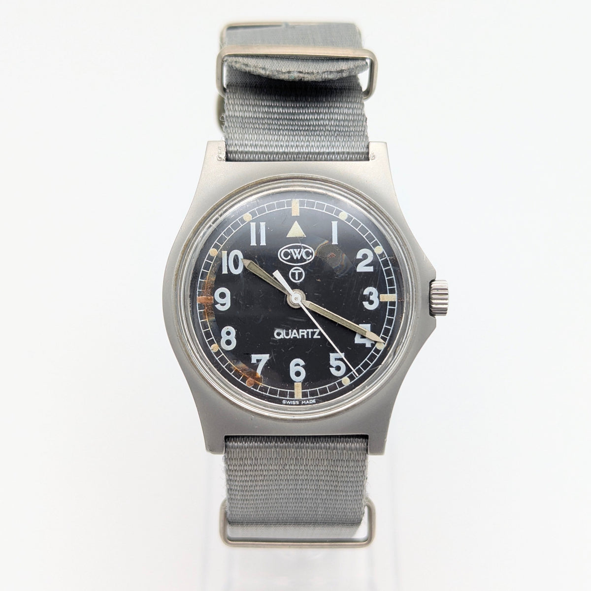 CWC G10 Royal Navy Issue Watch 1990 – Military Quartz, Grey G10 Strap