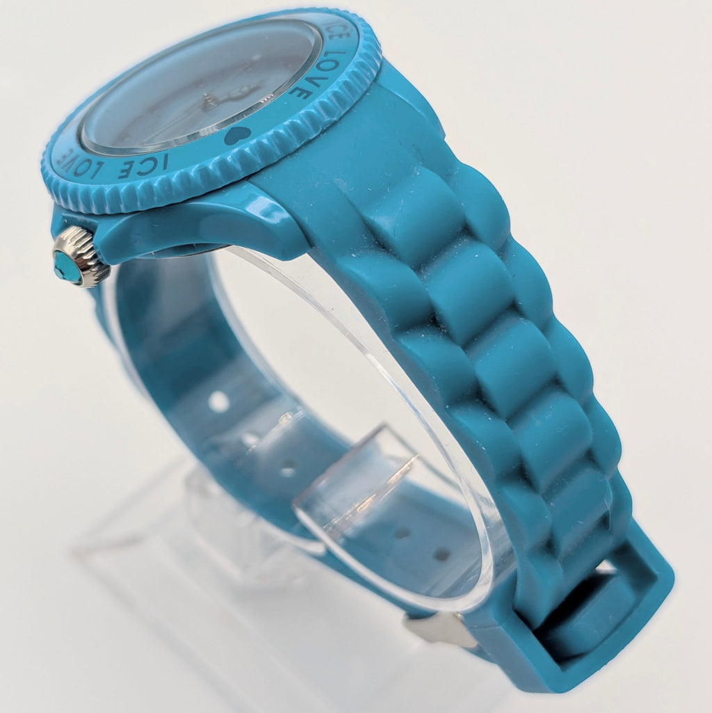 Ice-Watch Ice Love Quartz Watch — Turquoise Silicone, Sold Naked - Bezel & Hide