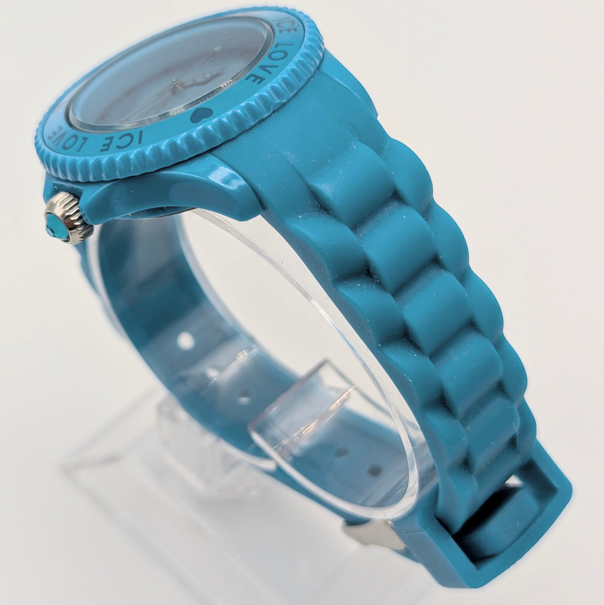 Ice-Watch Ice Love Quartz Watch — Turquoise Silicone, Sold Naked - Bezel & Hide