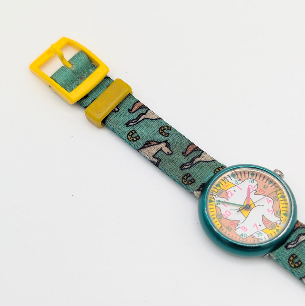 Flik Flak Horses Kids Watch — A Playful Swiss Timepiece, Sold Naked - Bezel & Hide