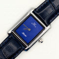o.W.c Bristol Tank Blue Dial Quartz Watch — Odd Watch Company, Sold Naked - Bezel & Hide