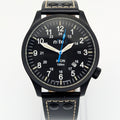 Nite ICON Tritium Field Watch — Black PVD, 100m, Men's - Bezel & Hide