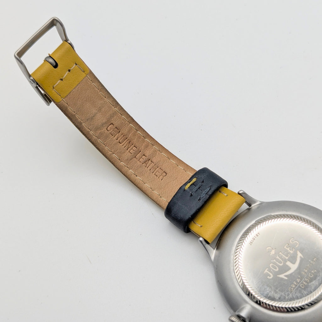 Joules JS1C1PY Yellow Stripe Ladies' Quartz Watch — Sold Naked - Bezel & Hide