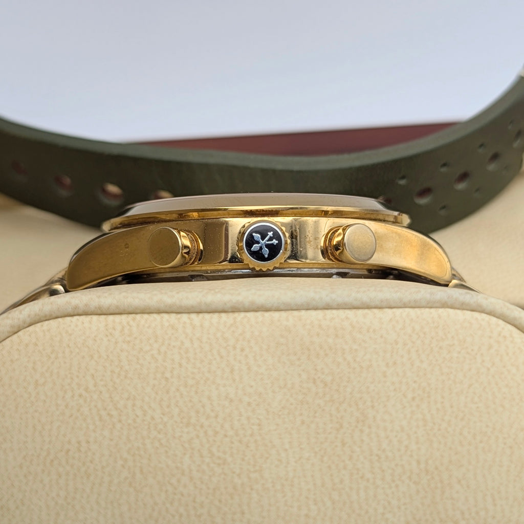Dreyfuss & Co 1953 Series Quartz Chronograph - Bezel & Hide