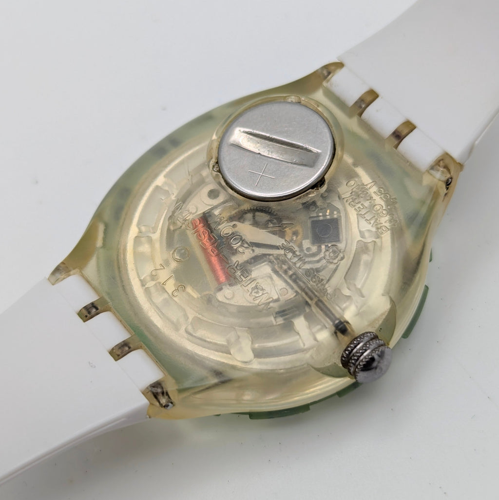 Swatch Scuba 200 SDZ100 — 1994 Seoul Olympic Commemorative, Swiss Quartz Diver, Sold Naked - Bezel & Hide