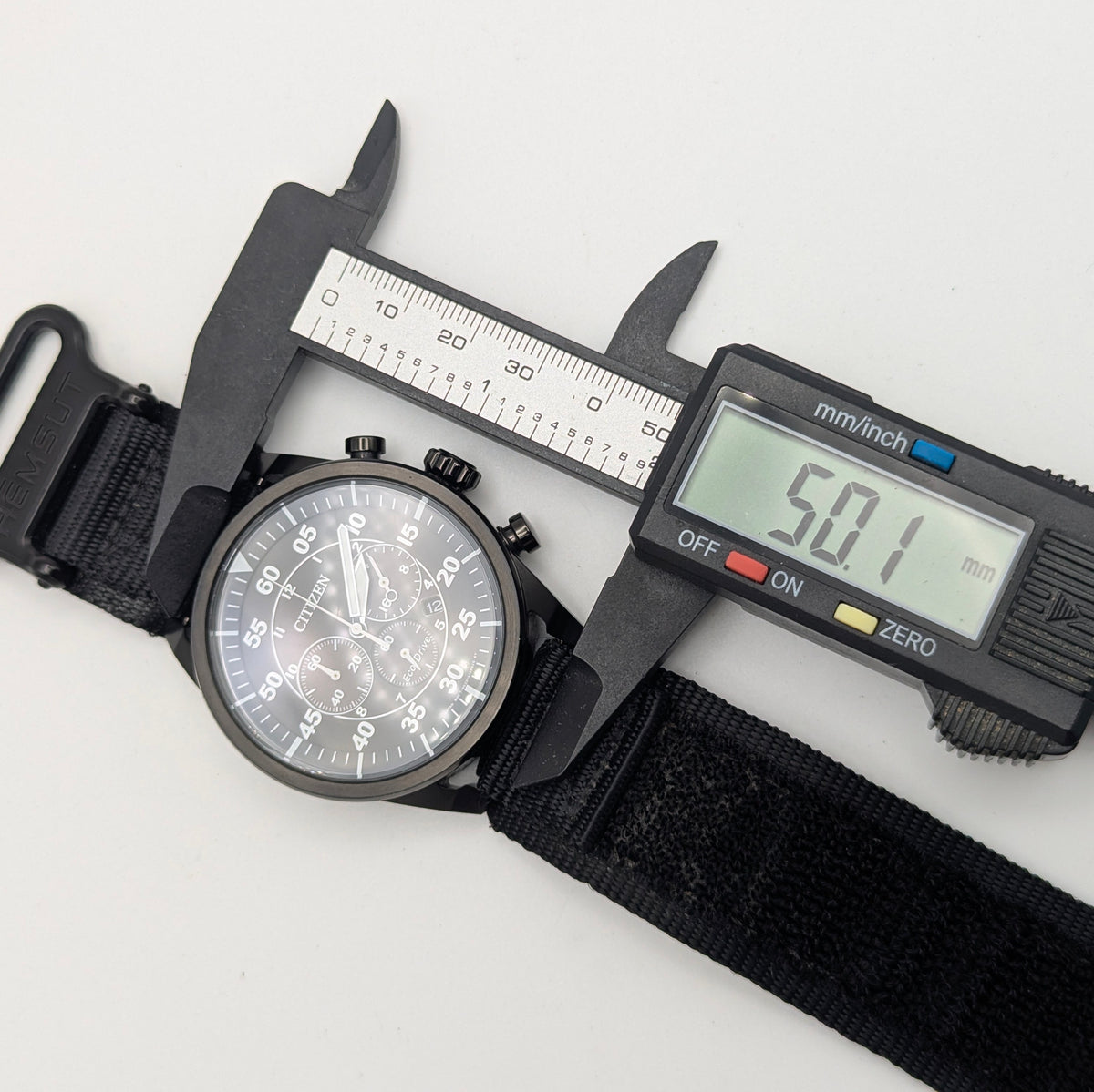Citizen Avion Eco-Drive Chronograph - Bezel & Hide