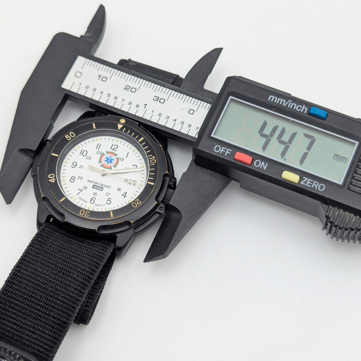 Fire rescue watch. Japan Movement - Bezel & Hide