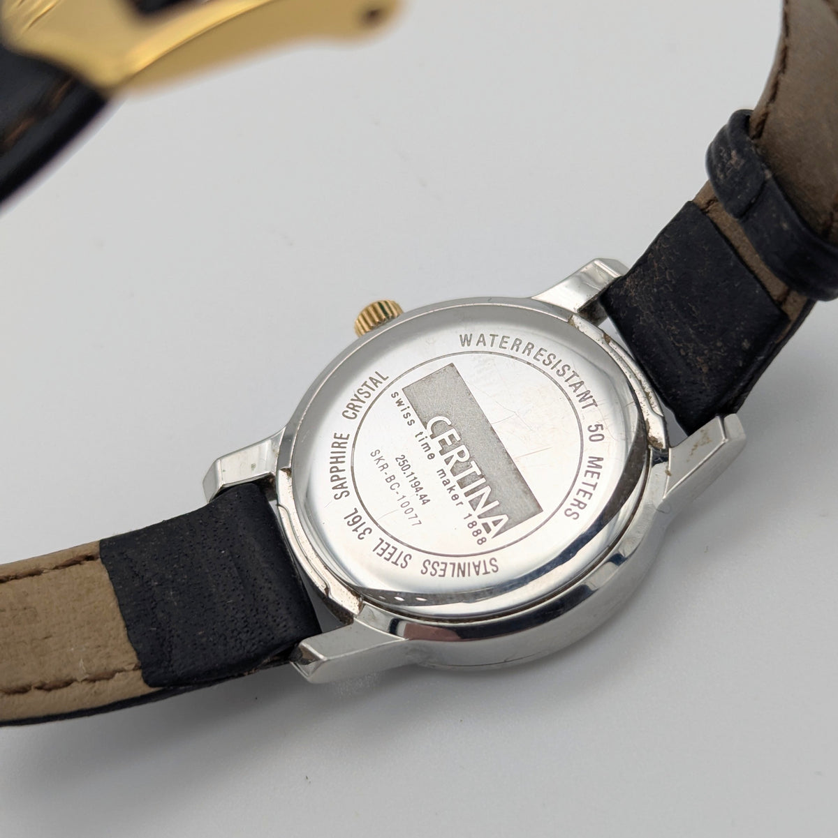 Certina 1888 Ref. 250.1194.44 — Two-Tone, White Dial, Ladies' Quartz Watch - Bezel & Hide