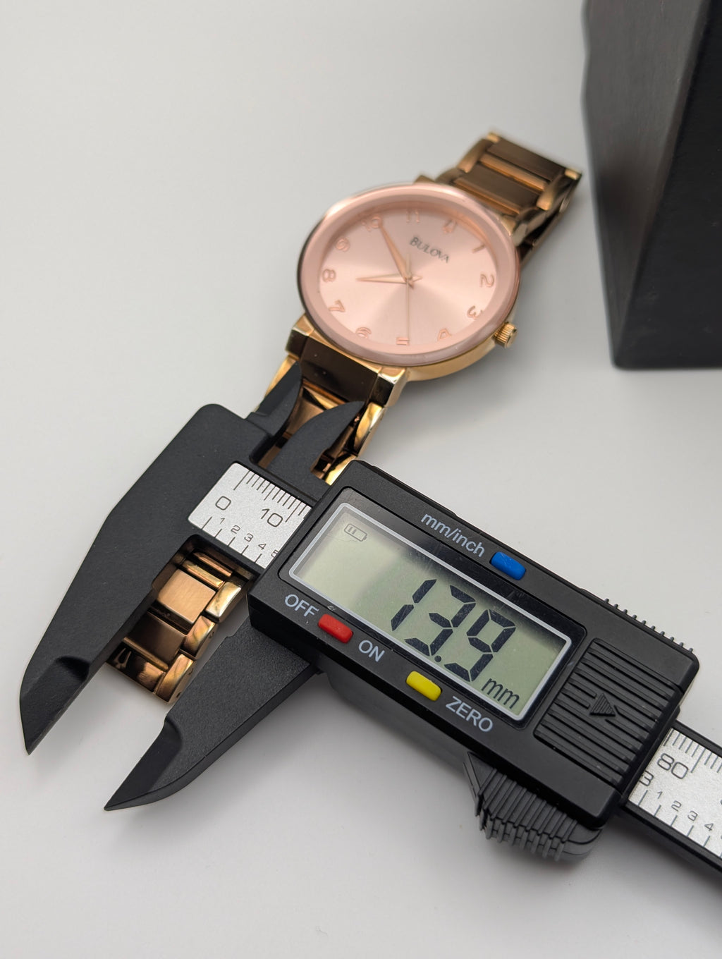 Bulova 97L127 Women's Pink Sunburst Dial Watch, Gold-Tone Bracelet, Boxed - Bezel & Hide