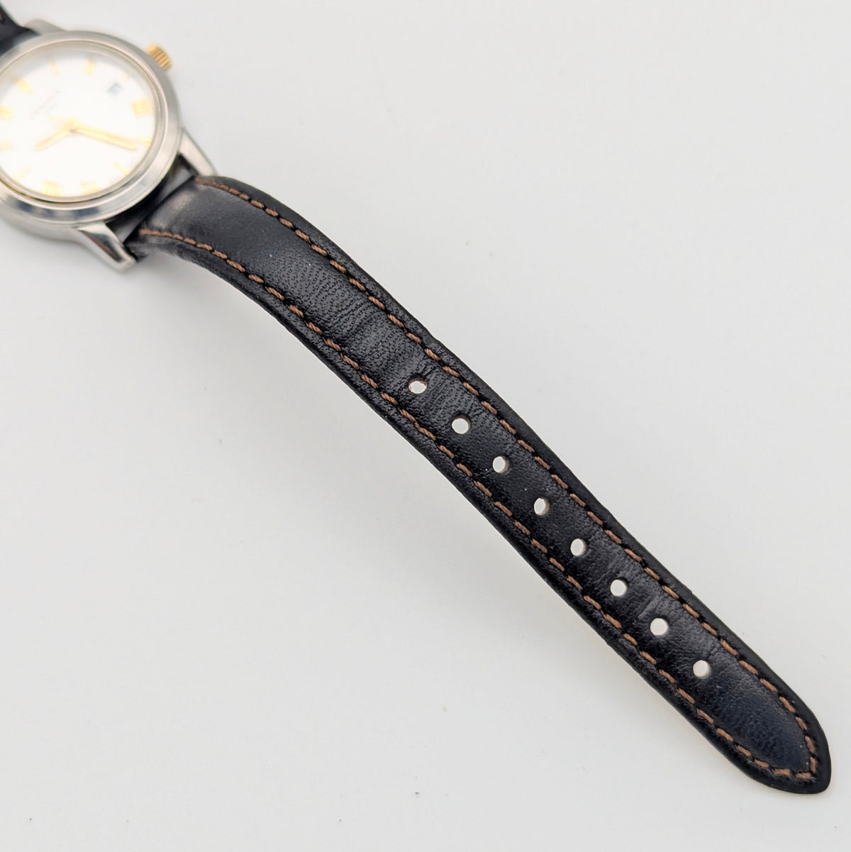 Certina 1888 Ref. 250.1194.44 — Two-Tone, White Dial, Ladies' Quartz Watch - Bezel & Hide