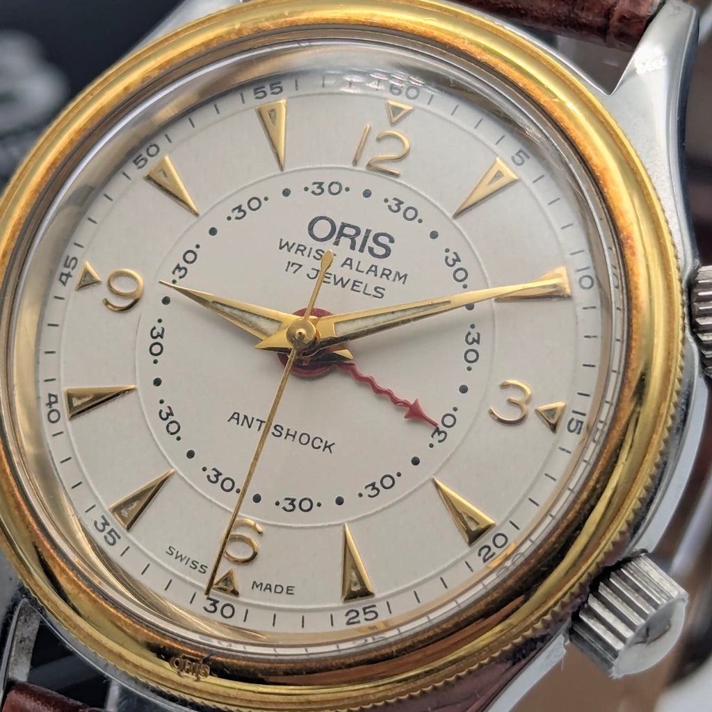 Oris Wrist Alarm Limited Edition – Ref. 418-7451-63 | 18kt Gold Bezel | No. 0297/1600 - Bezel & Hide