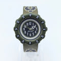 Flik Flak Kids Tribal Military Quartz Watch — Swiss Made, Time-Teaching Fun, Sold Naked - Bezel & Hide