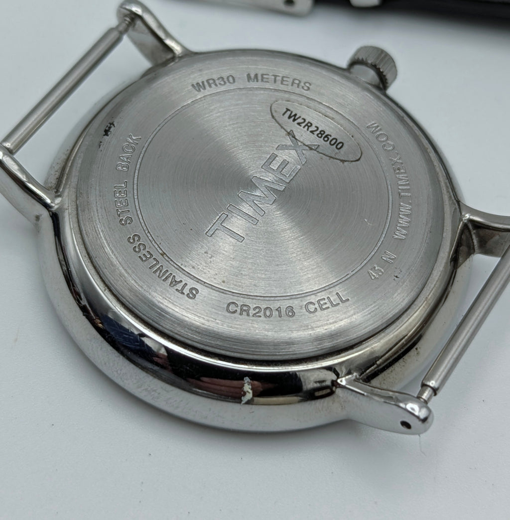 Timex Southview TW2R28600 Quartz — Black Dial, Black Leather NATO, Sold Naked - Bezel & Hide