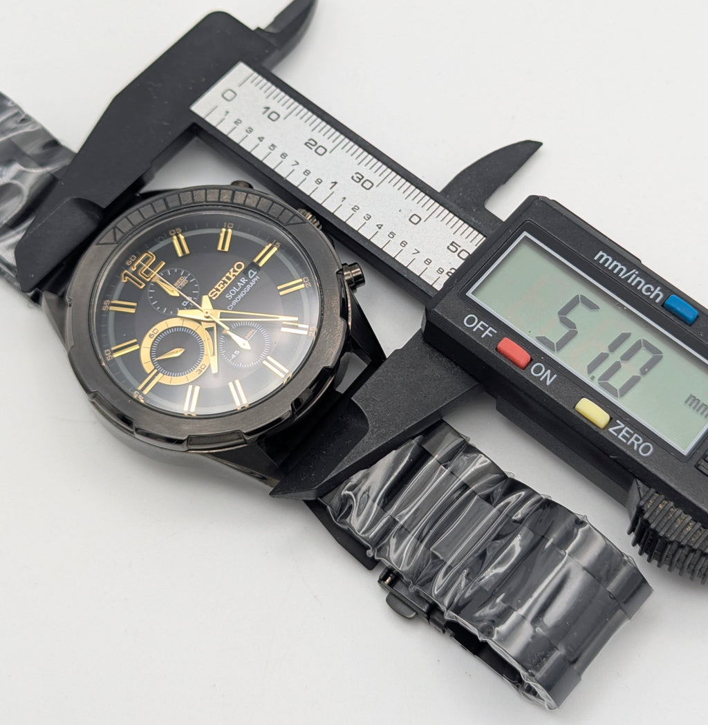 Seiko Recraft Solar Chronograph - Bezel & Hide