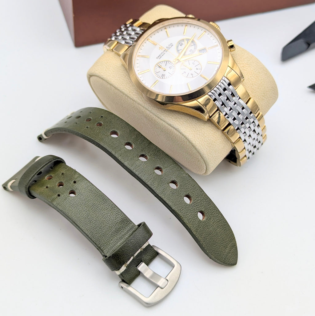 Dreyfuss & Co 1953 Series Quartz Chronograph - Bezel & Hide