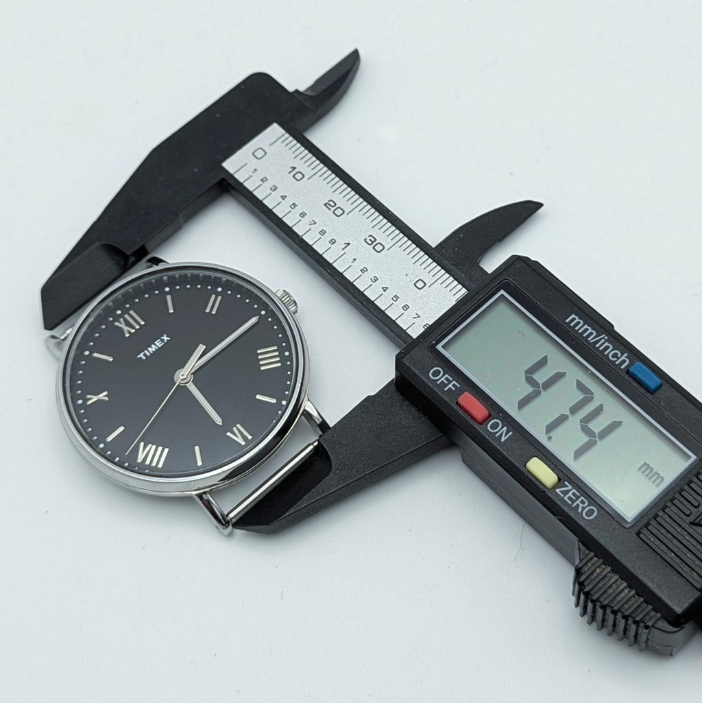 Timex Southview TW2R28600 Quartz — Black Dial, Black Leather NATO, Sold Naked - Bezel & Hide
