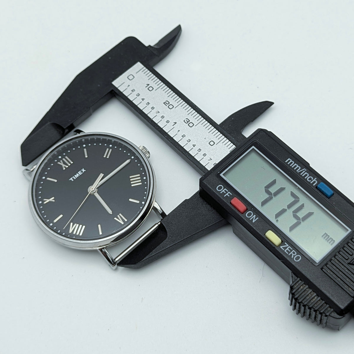 Timex Southview TW2R28600 Quartz — Black Dial, Black Leather NATO, Sold Naked - Bezel & Hide