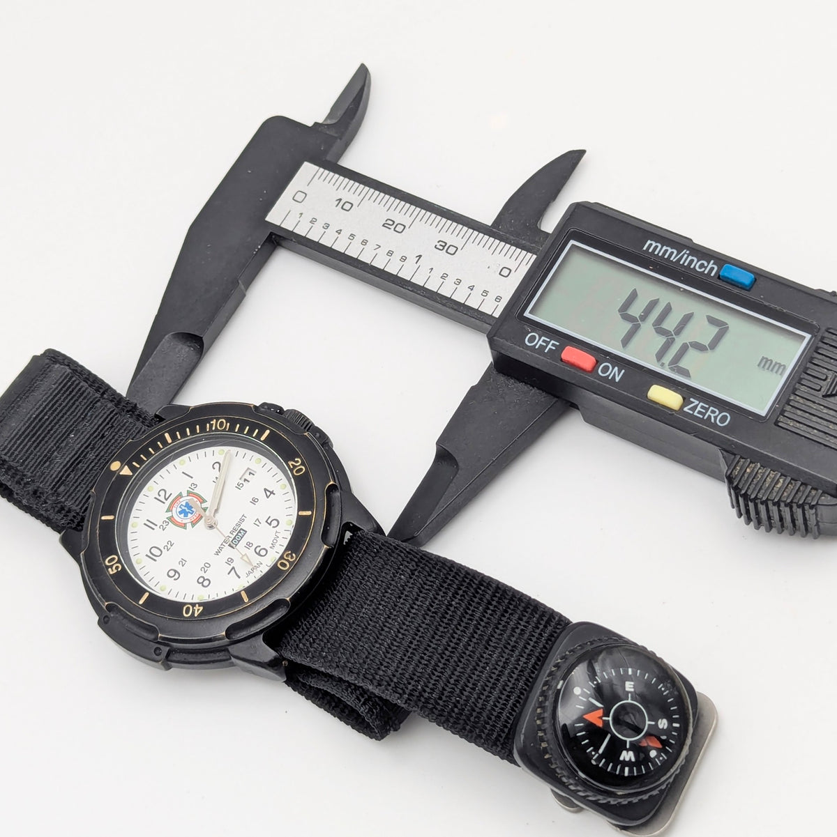Fire rescue watch. Japan Movement - Bezel & Hide