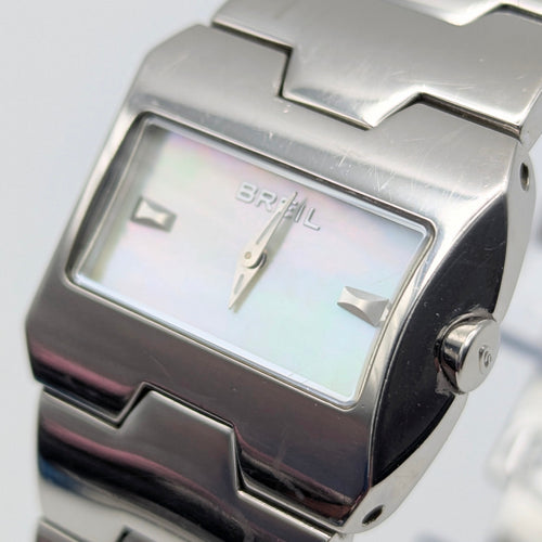 Breil Ladies Quartz Watch — Mother of Pearl Dial, Puzzle-Link Bracelet, Sold Naked - Bezel & Hide