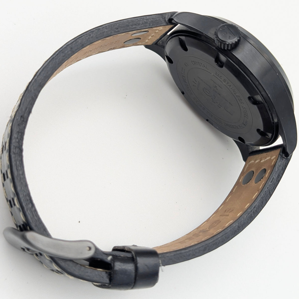 Nite ICON Tritium Field Watch — Black PVD, 100m, Men's - Bezel & Hide