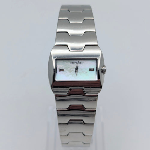 Breil Ladies Quartz Watch — Mother of Pearl Dial, Puzzle-Link Bracelet, Sold Naked - Bezel & Hide