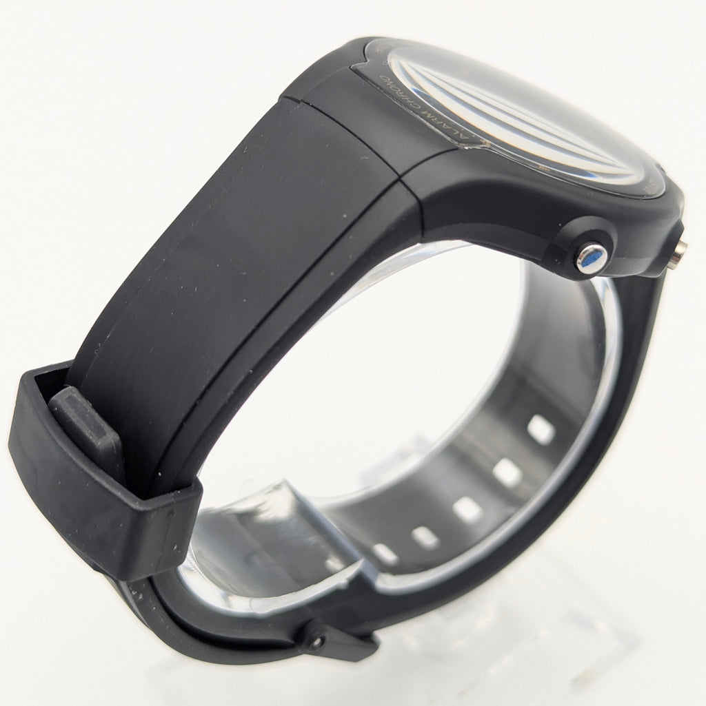 Casio AMW-90H Ana-Digi Watch — Black Resin, Gold Dial, Dual Time, Alarm, Sold Naked - Bezel & Hide