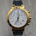 Rotary Kalif Chronograph – Gold Plated. Pre-Owned - Bezel & Hide