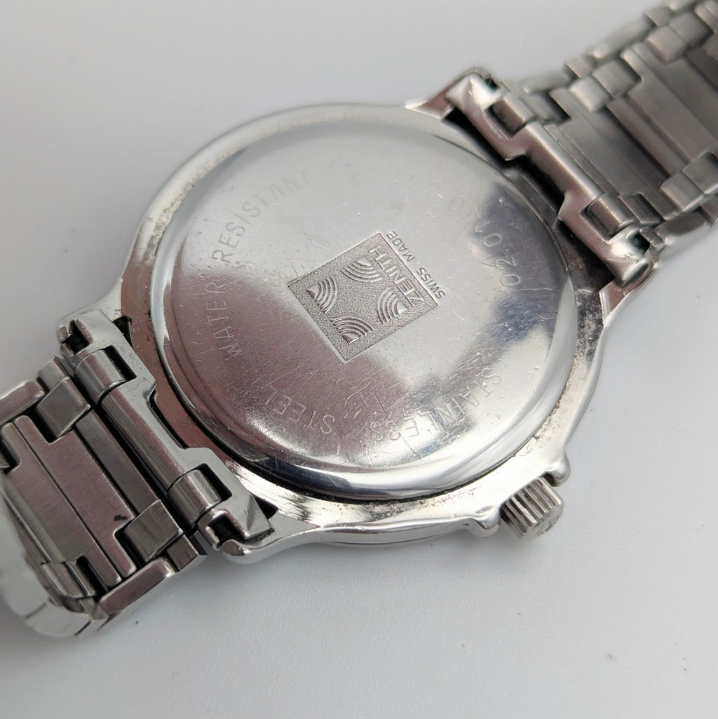 Zenith Espada Men's Quartz Watch — Swiss Made, Roman Dial, Sold Naked - Bezel & Hide