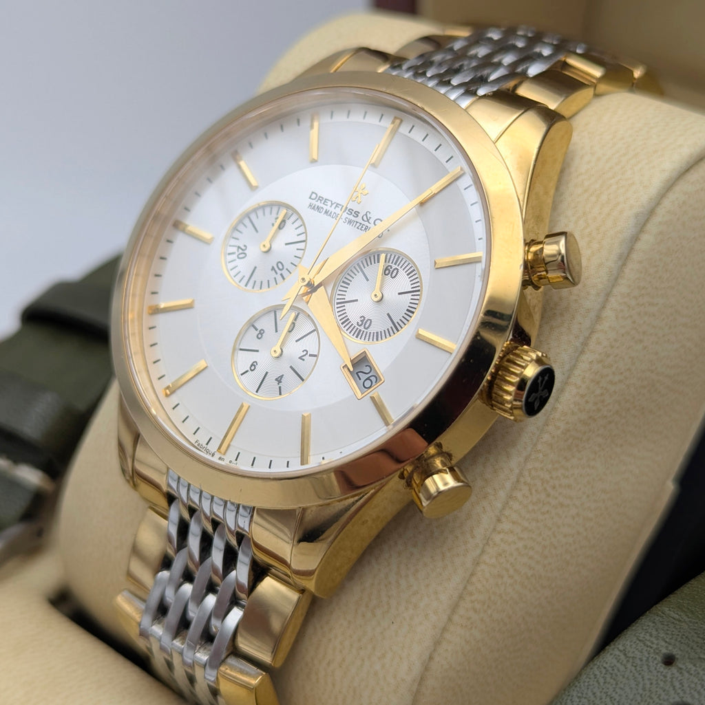 Dreyfuss & Co 1953 Series Quartz Chronograph - Bezel & Hide