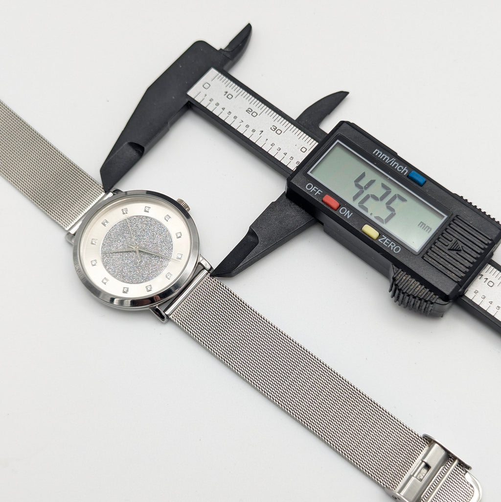 Timex Celestial Women's Quartz Watch — Stardust Dial & Mesh Bracelet, Sold Naked - Bezel & Hide