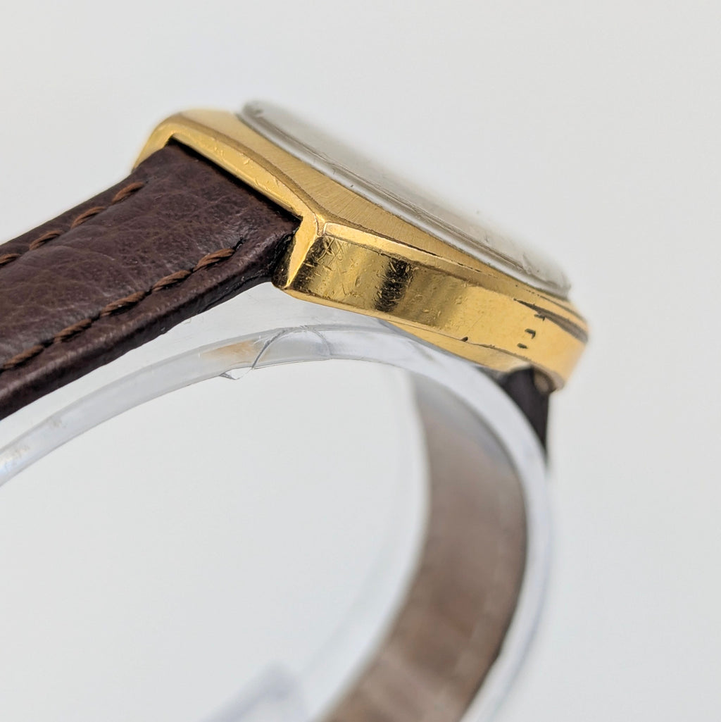 Zenith Ladies' Vintage Cushion-Case Dress Watch — c.1970s Swiss Manual Wind, Gold-Plated, Sold Naked - Bezel & Hide