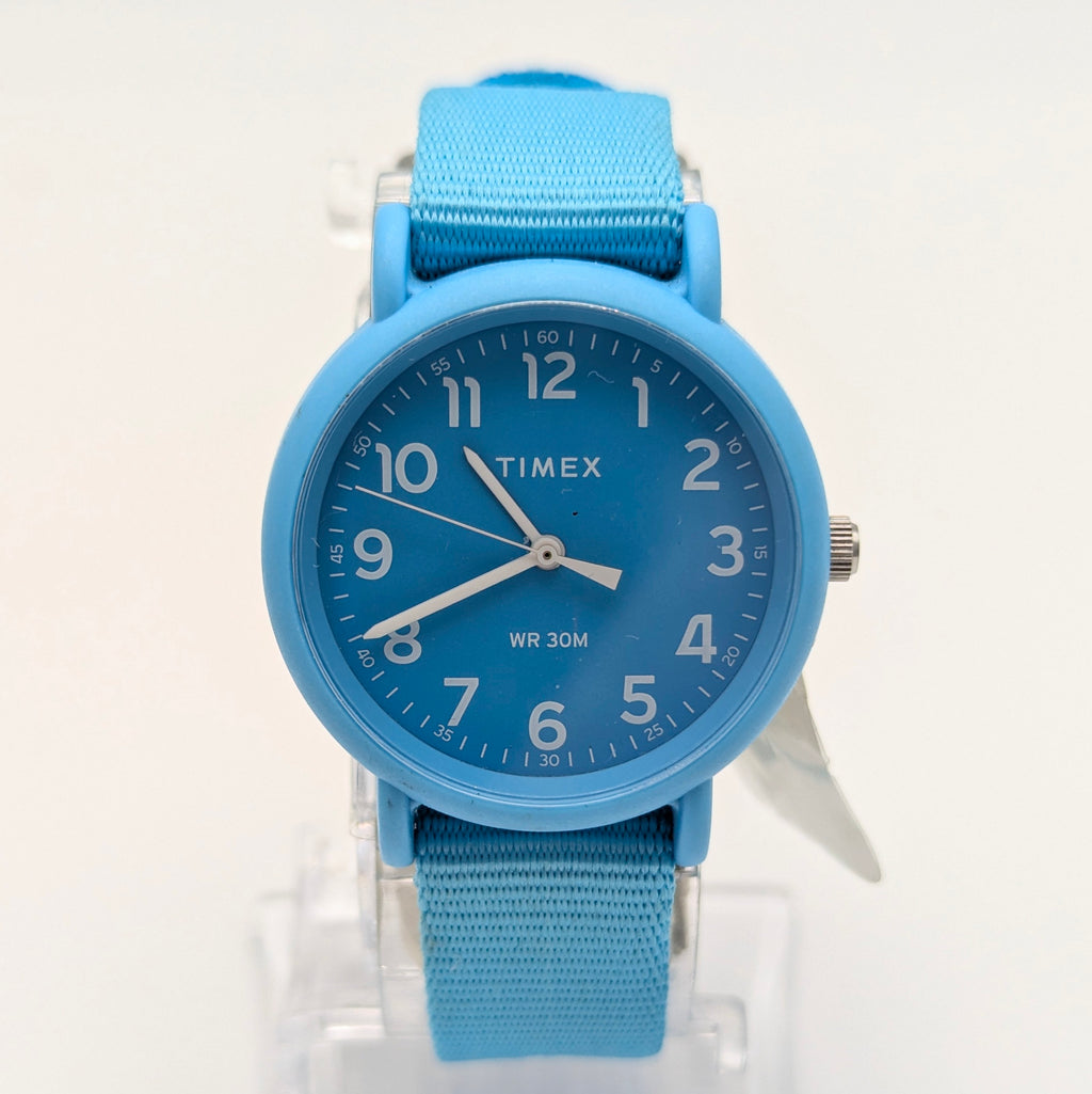 Timex TW2R40600 Blue Casual Quartz Watch — Cheerful, Effortless Style, Sold Naked - Bezel & Hide