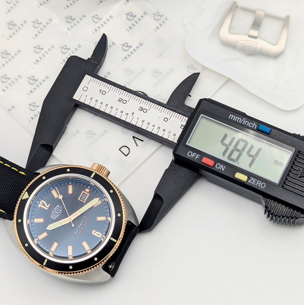 Duxot Fortius DX-2019 Automatic Diver – Black Dial, Two-Tone, DASSARI Strap