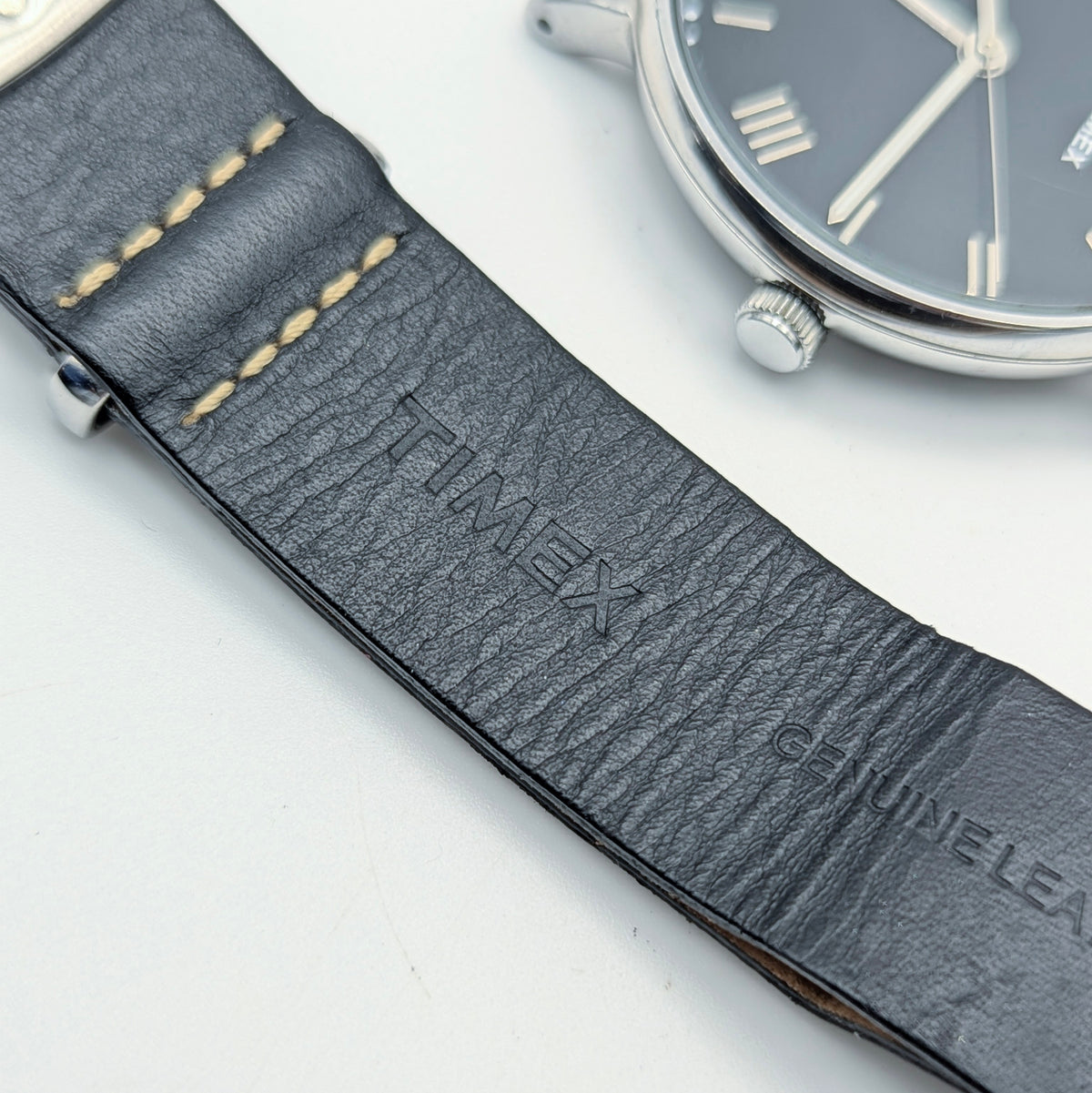 Timex Southview TW2R28600 Quartz — Black Dial, Black Leather NATO, Sold Naked - Bezel & Hide