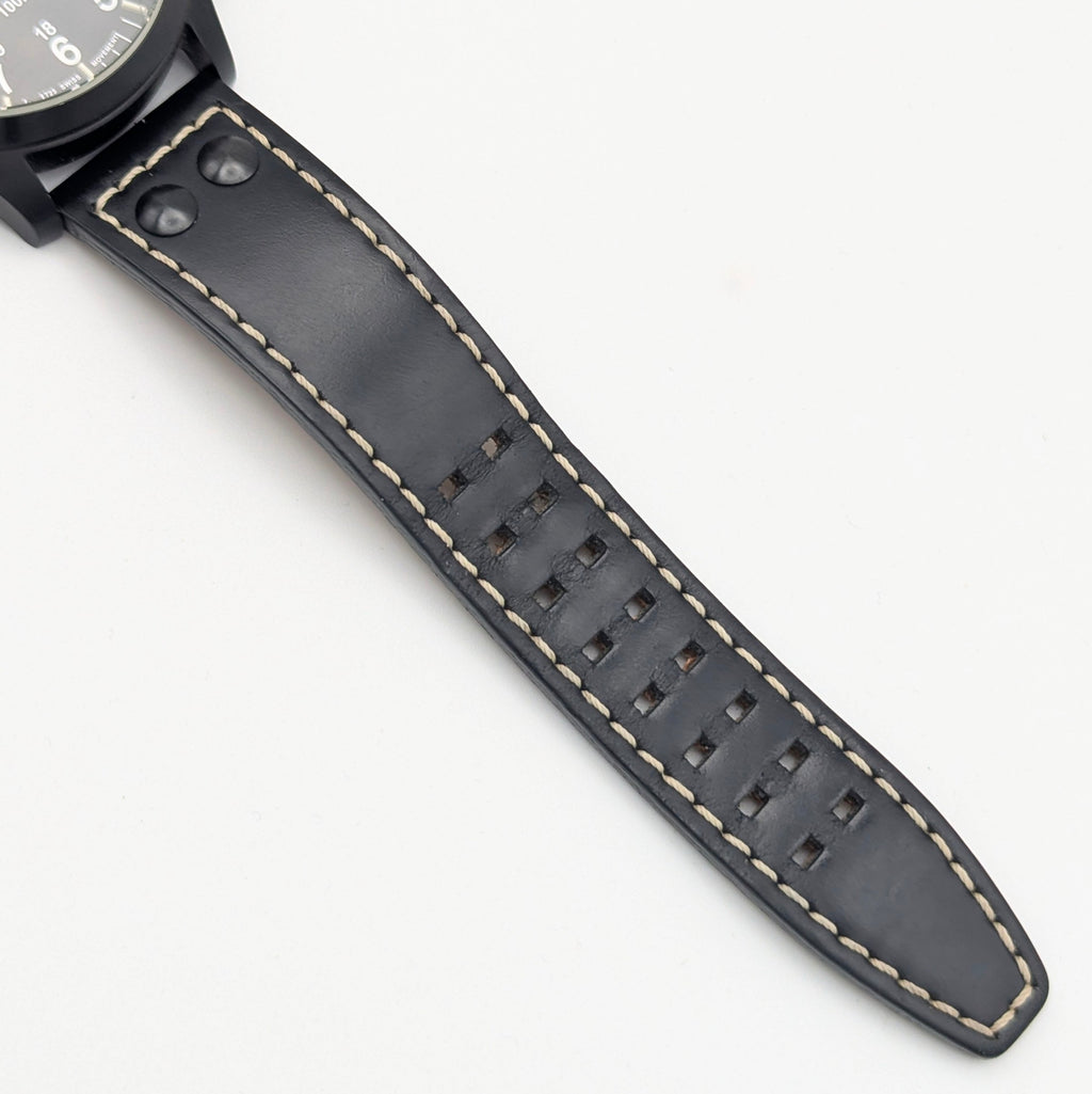 Nite ICON Tritium Field Watch — Black PVD, 100m, Men's - Bezel & Hide
