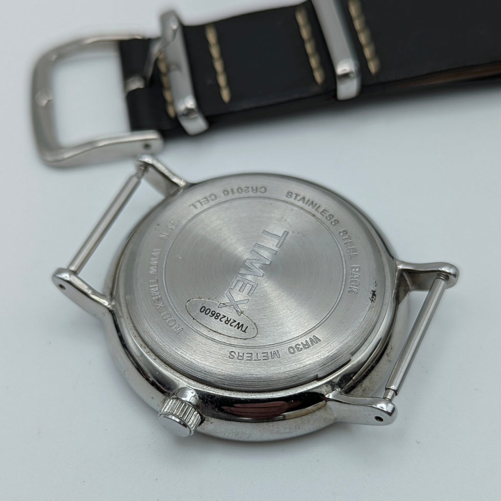 Timex Southview TW2R28600 Quartz — Black Dial, Black Leather NATO, Sold Naked - Bezel & Hide