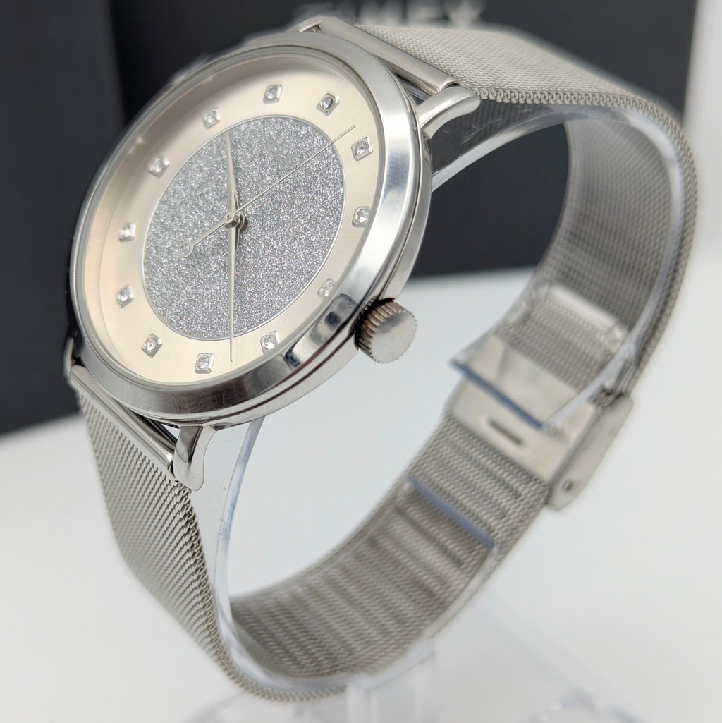 Timex Celestial Women's Quartz Watch — Stardust Dial & Mesh Bracelet, Sold Naked - Bezel & Hide