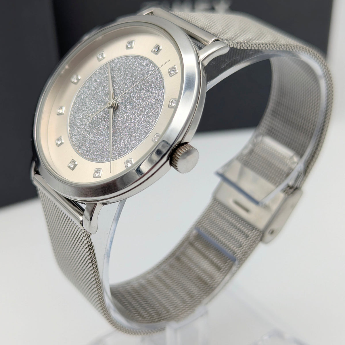 Timex Celestial Women's Quartz Watch — Stardust Dial & Mesh Bracelet, Sold Naked - Bezel & Hide