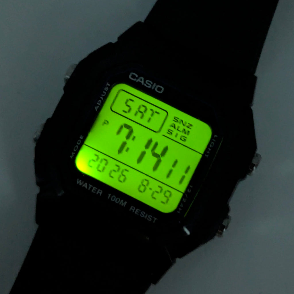 Casio W-800H Digital Watch — 100M Water Resistant, Sold Naked - Bezel & Hide