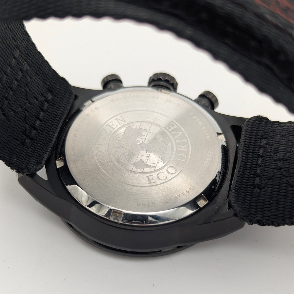 Citizen Avion Eco-Drive Chronograph - Bezel & Hide