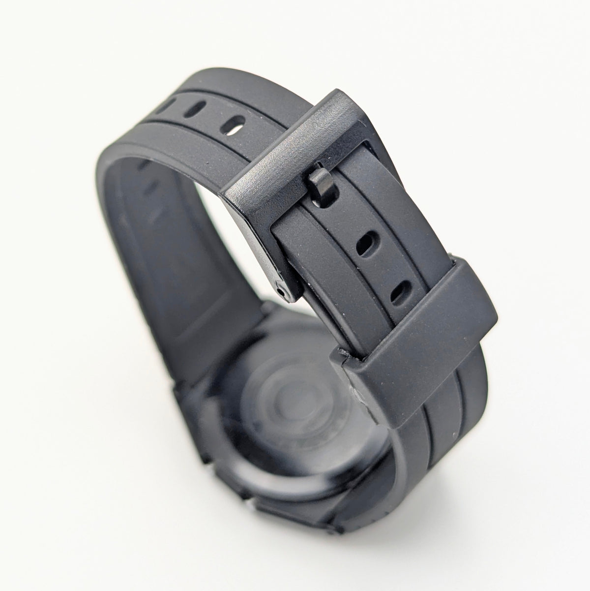 Casio F-28W Digital Quartz Watch | Black Resin & Blue Trim