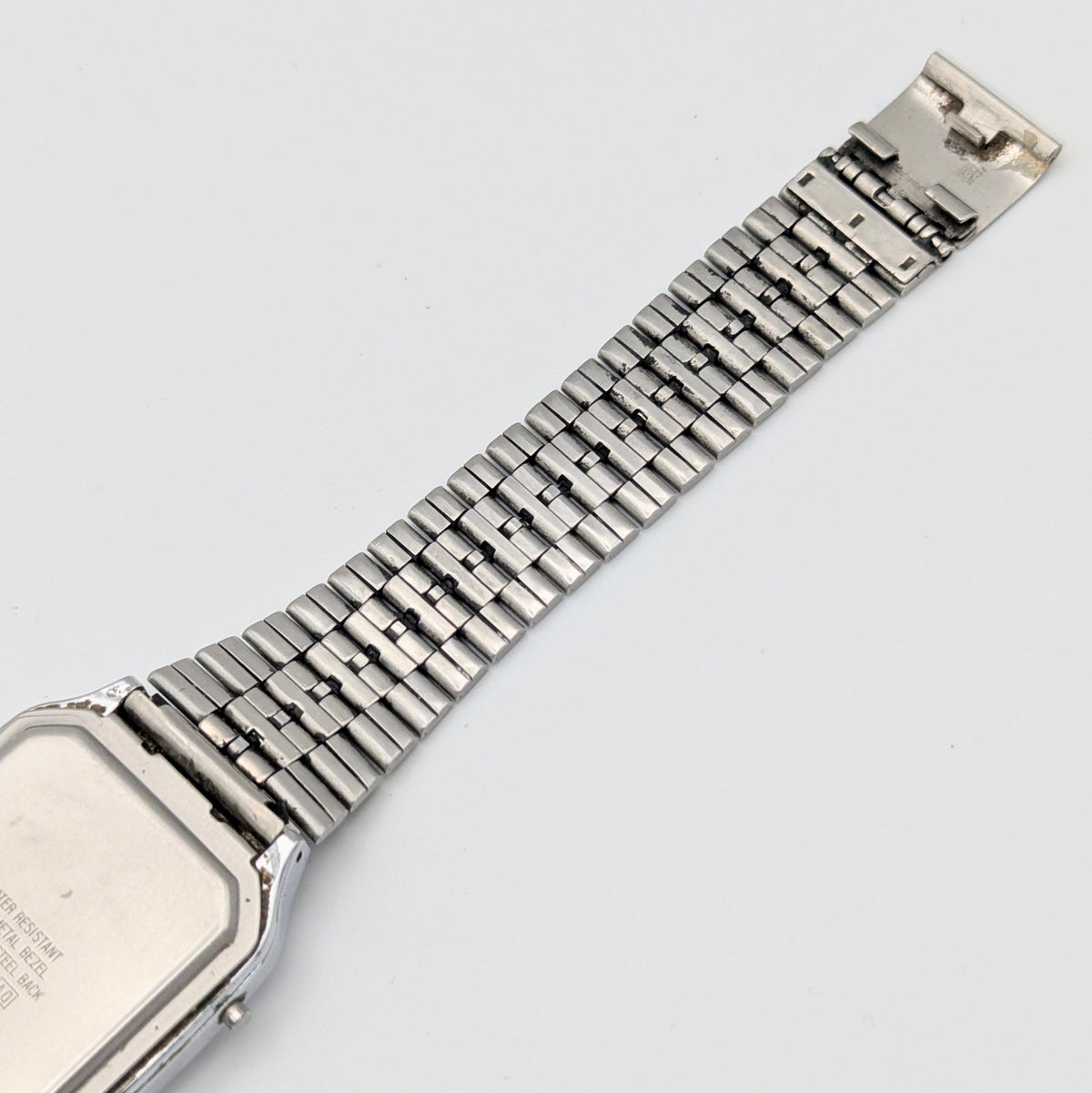 Lorus V031-5010 Ana-Digi Vintage Watch — Black Dial, Steel Bracelet, Sold Naked - Bezel & Hide