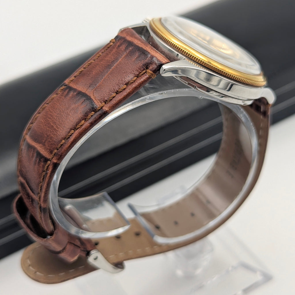 Oris Wrist Alarm Limited Edition – Ref. 418-7451-63 | 18kt Gold Bezel | No. 0297/1600 - Bezel & Hide
