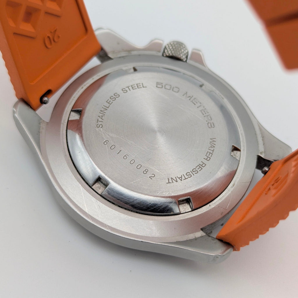 Aqua Lung Professional 500M Quartz Watch | Orange Dassari FKM Strap