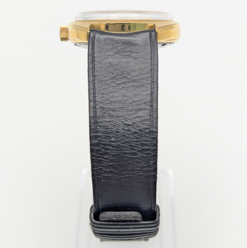 Montine of Switzerland Manual Wind Watch — 1970s Gold-Tone Elegance, Sold Naked - Bezel & Hide