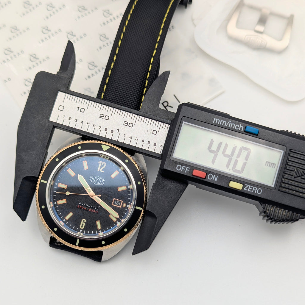 Duxot Fortius DX-2019 Automatic Diver – Black Dial, Two-Tone, DASSARI Strap
